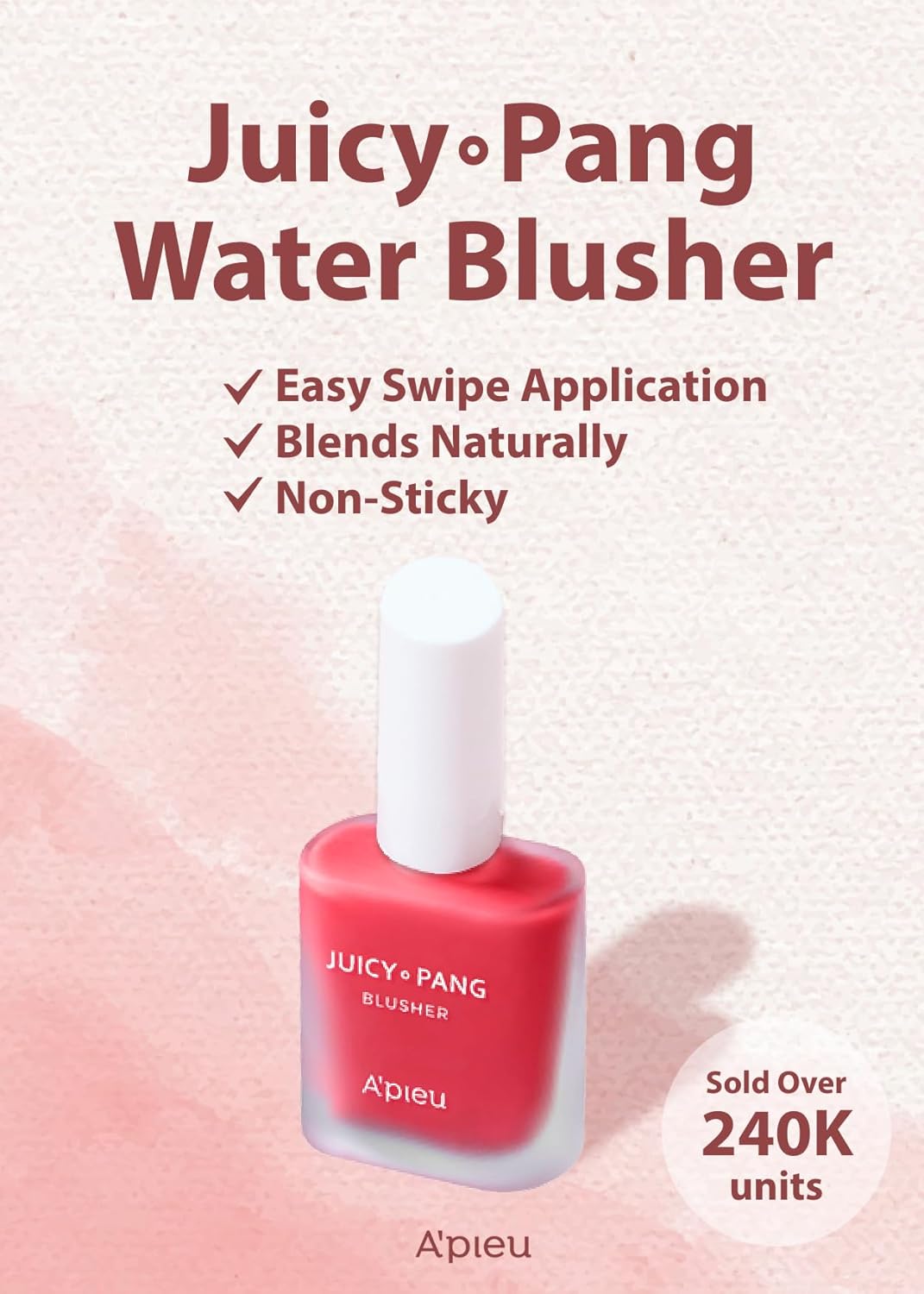 Apieu Juicy Pang Water Blusher RD01 Cherry [9g]